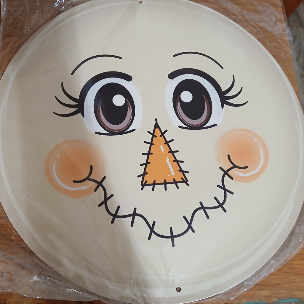 Charming Cream Scarecrow Face Party Decoration